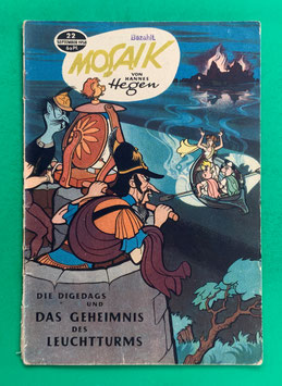 Original Mosaik der Digedags Nr. 22 Geheimnis des Leuchtturms September 1958 Römer-Serie