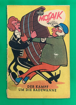 Original Mosaik der Digedags Nr. 82 Der Kampf um die Badewanne September 1963 Erfinder-Serie