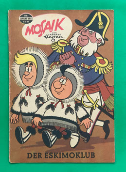 Original Mosaik der Digedags Nr. 86 Der Eskimoklub Januar 1964 Erfinder-Serie