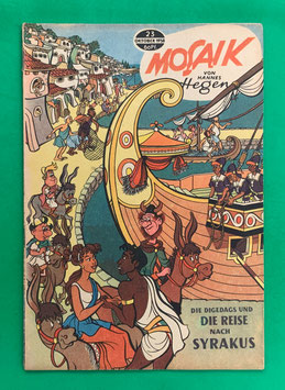 Original Mosaik der Digedags Nr. 23 Die Reise nach Syrakus Oktober 1958 Römer-Serie
