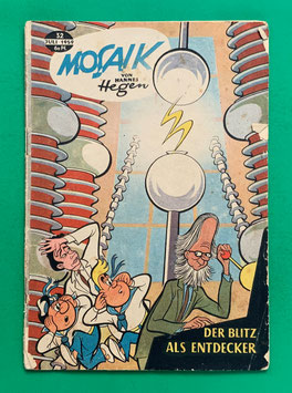 Original Mosaik der Digedags Nr. 32 Der Blitz als Entdecker Juli 1959 Weltraum-Serie
