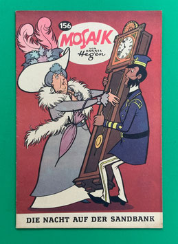 Original Mosaik der Digedags Nr. 156 Die Nacht auf der Sandbank November 1969 Amerika-Serie