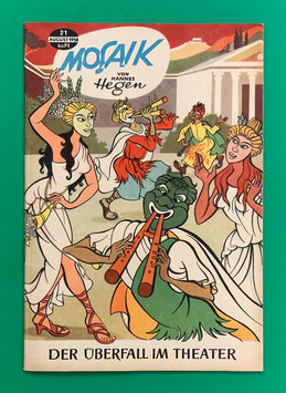 Original Mosaik Digedags Nr. 21 Der Überfall im Theater August 1958 Römer-Serie