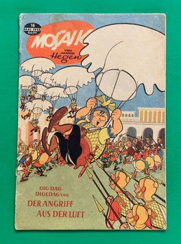Original Mosaik der Digedags Nr. 18 Der Angriff aus der Luft Mai 1958 Römer-Serie