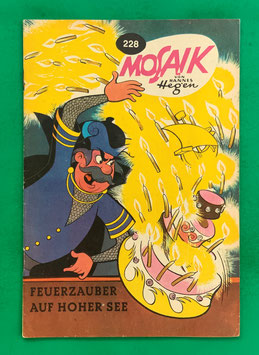 Original Mosaik der Digedags Nr. 228 Feuerzauber auf hoher See November 1975 Runkel-Nachdruck