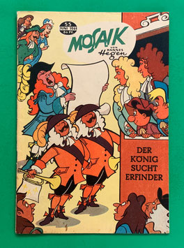 Original Mosaik der Digedags Nr. 55 Der König sucht Erfinder Juni 1961 Erfinder-Serie