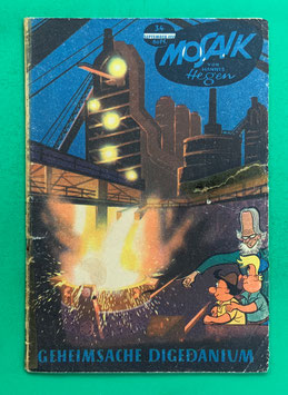Original Mosaik der Digedags Nr. 34 Geheimsache Digedanium September 1959 Weltraum-Serie