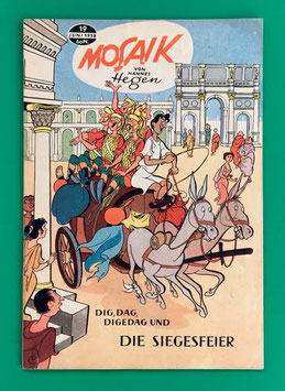 Original Mosaik der Digedags Nr. 19 Die Siegesfeier Juni 1958 Römer-Serie