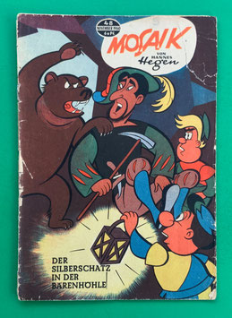 Original Mosaik der Digedags Nr. 48 Der Silberschatz in der Bärenhöhle November 1960 Erfinder-Serie