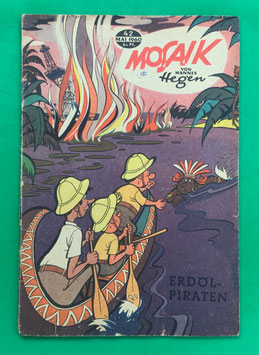 Original Mosaik der Digedags Nr. 42 Erdölpiraten Mai 1960 Weltraum-Serie