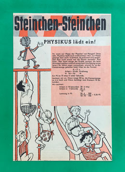 Original Mosaik Digedags Beilage Nr. 46 Physikus lädt ein! September 1960 Kioskzustand