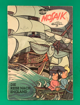 Original Mosaik der Digedags Nr. 63 Die Reise nach England Februar 1962 Erfinder-Serie