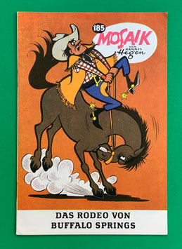 Original Mosaik Digedags Exportheft Nr. 185 Das Rodeo von Buffalo Springs April 1972 Amerika-Serie Buffalo Springs und Biberfluss