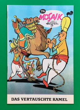Original Mosaik Digedags Exportheft Nr. 216 Das vertauschte Kamel November 1974 Orient-Serie