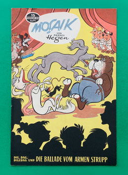 Original Mosaik der Digedags Nr. 15 Die Ballade vom armen Strupp Februar 1958 Römer-Serie