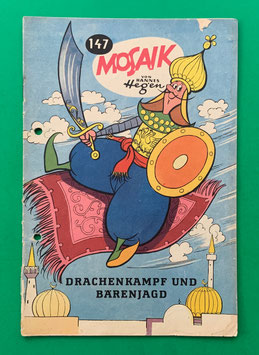 Original Mosaik der Digedags Nr. 147 Drachenkampf und Bärenjagd Februar 1969 Runkel-Serie original & vollständig