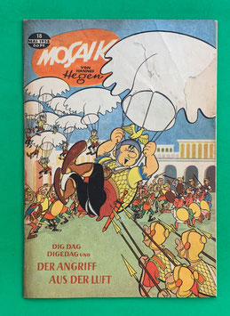 Original Mosaik der Digedags Nr. 18 Der Angriff aus der Luft Mai 1958 Römer-Serie