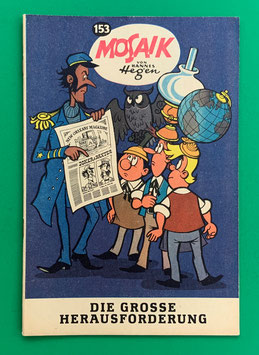 Original Mosaik der Digedags Nr. 153 Die große Herausforderung August 1969 Amerika-Serie