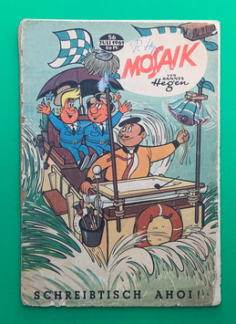 Original Mosaik der Digedags Nr. 56 Schreibtisch Ahoi! Juli 1961 Weltraum-Serie