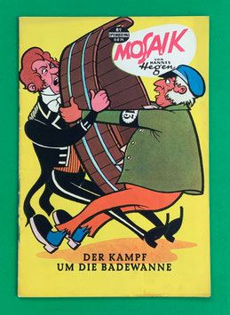 Original Mosaik Digedags Exportheft Nr. 82 Der Kampf um die Badewanne September 1963 Erfinder-Serie Berlin-Kapitel