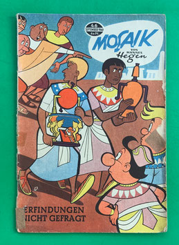 Original Mosaik der Digedags Nr. 46 Erfindungen nicht gefragt September 1960 Erfinder-Serie