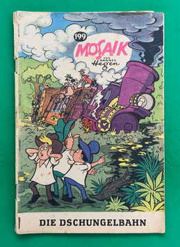 Original Mosaik der Digedags Nr. 199 Die Dschungelbahn Juni 1973 Amerika-Serie original & vollständig