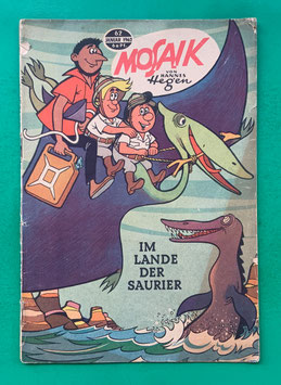 Original Mosaik der Digedags Nr. 62 Im Lande der Saurier Januar 1962 Weltraum-Serie