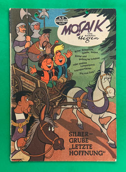 Original Mosaik der Digedags Nr. 49 Silbergrube „Letzte Hoffnung“ Dezember 1960 Erfinder-Serie