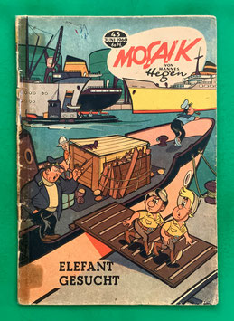 Original Mosaik der Digedags Nr. 43 Elefant gesucht Juni 1960 Weltraum-Serie
