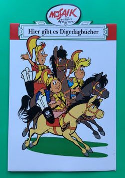 Mosaik Digedags Pappaufsteller Hier gibt es Digedagsbücher