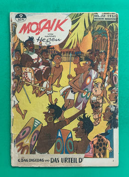 Original Mosaik der Digedags Nr. 9 Das Urteil des Singongo August 1957 Orient-Südsee-Serie