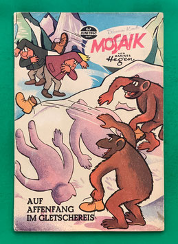 Original Mosaik der Digedags Nr. 67 Auf Affenfang im Gletschereis Juni 1962 Weltraum-Serie
