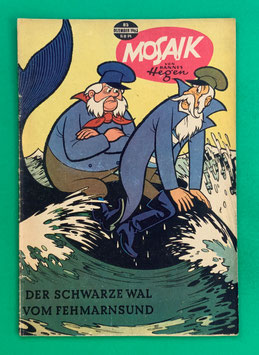 Original Mosaik der Digedags Nr. 85 Der schwarze Wal vom Fehmarnsund Dezember 1963 Erfinder-Serie