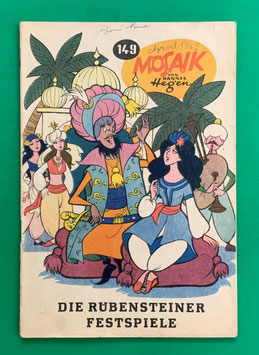 Original Mosaik Digedags Exportheft Nr. 149 Die Rübensteiner Festspiele April 1969 Runkel-Serie Rings um den Rübenstein