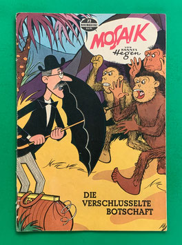 Original Mosaik der Digedags Nr. 72 Die verschlüsselte Botschaft November 1962 Weltraum-Serie
