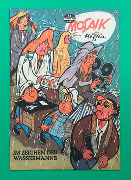 Original Mosaik Digedags Nr. 51 Im Zeichen des Wassermanns Februar 1961 Weltraum-Serie