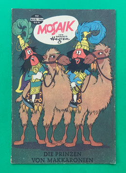 Original Mosaik der Digedags Nr. 112 Die Prinzen von Makkaronien März 1966 Runkel-Serie sammelwürdiger Zustand