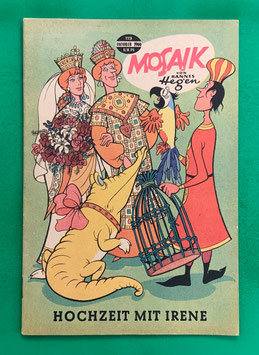 Original Mosaik der Digedags Nr. 119 Hochzeit mit Irene Oktober 1966 Runkel-Serie
