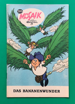 Original Mosaik der Digedags Nr. 205 Das Bananenwunder Dezember 1973 Amerika-Serie