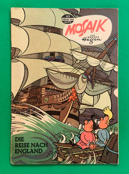 Original Mosaik der Digedags Nr. 63 Die Reise nach England Februar 1962 Erfinder-Serie