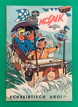 Original Mosaik Digedags Nr. 56 Schreibtisch Ahoi! Juli 1961 Weltraum-Serie