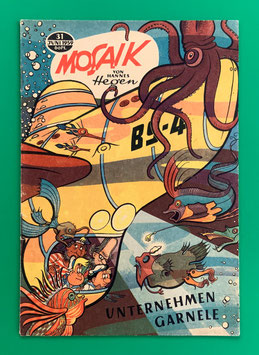 Original Mosaik Digedags Nr. 31 Unternehmen Garnele Juni 1959 Weltraum-Serie