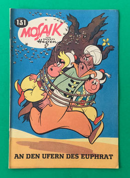 Original Mosaik der Digedags Nr. 131 An den Ufern des Euphrat Oktober 1967 Runkel-Serie exzellenter Zustand mit Abostempel