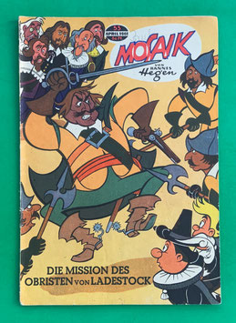 Original Mosaik der Digedags Nr. 53 Die Mission des Obristen von Ladestock April 1961 Erfinder-Serie