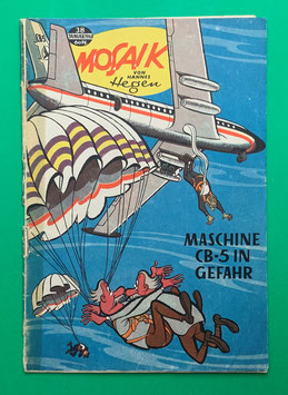 Original Mosaik der Digedags Nr. 38 Maschine CB-5 in Gefahr Januar 1960 Weltraum-Serie