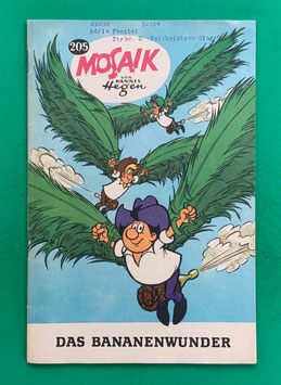 Original Mosaik der Digedags Nr. 205 Das Bananenwunder Dezember 1973 Amerika-Serie sammelwürdiger Zustand