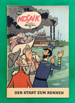 Original Mosaik der Digedags Nr. 154 Der Start zum Rennen September 1969 Amerika-Serie