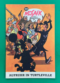 Original Mosaik der Digedags Nr. 180 Aufruhr in Turtleville November 1971 Amerika-Serie exzellenter Zustand mit Abostempel