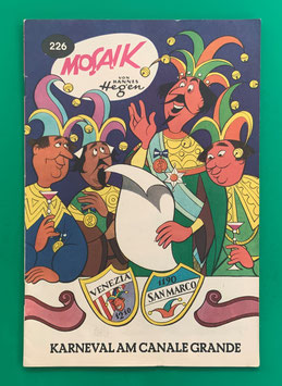 Original Mosaik der Digedags Nr. 226 Karneval am Canale Grande September 1975 Runkel-Nachdruck