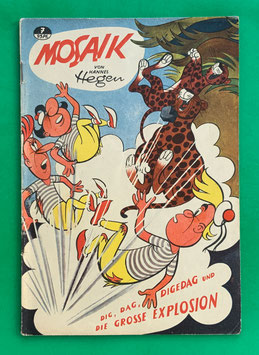 Original Mosaik der Digedags Nr. 7 Die große Explosion Juni 1957 Orient-Südsee-Serie